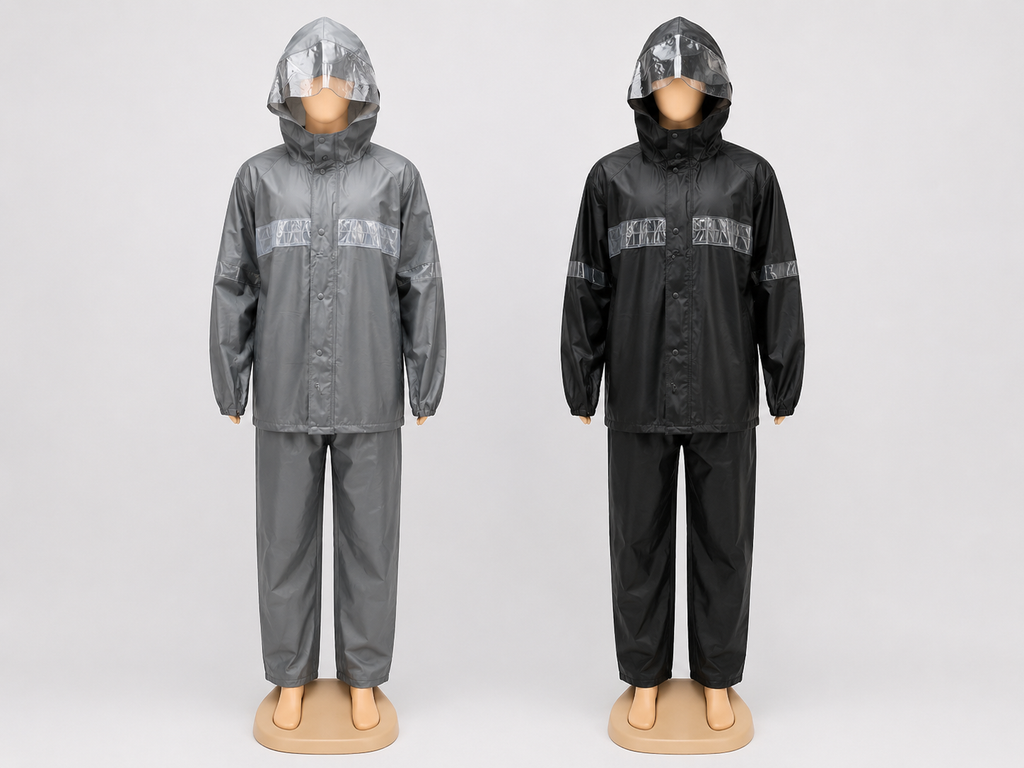 CONJUNTO DE IMPERMEABLE Y PANTALAN DE PLASTICO PARA ADULTO 1000G  EDC - 616