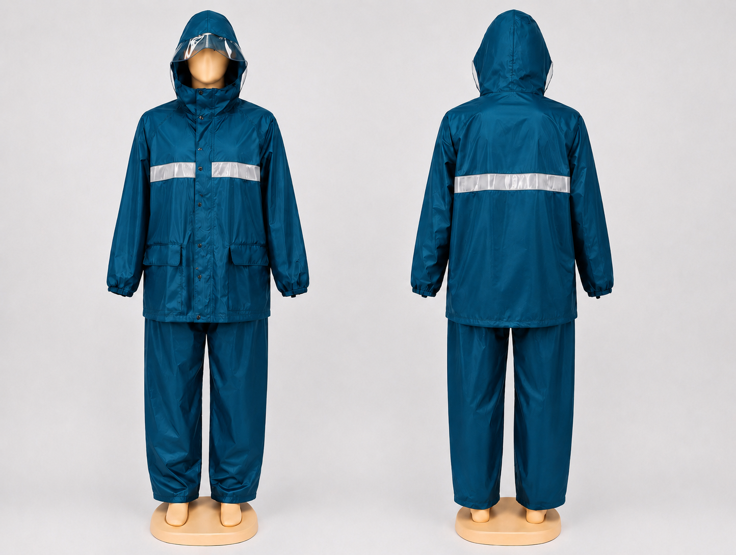 CONJUNTO DE IMPERMEABLE Y PANTALAN DE PLASTICO PARA ADULTO 1000G  EDC - 616