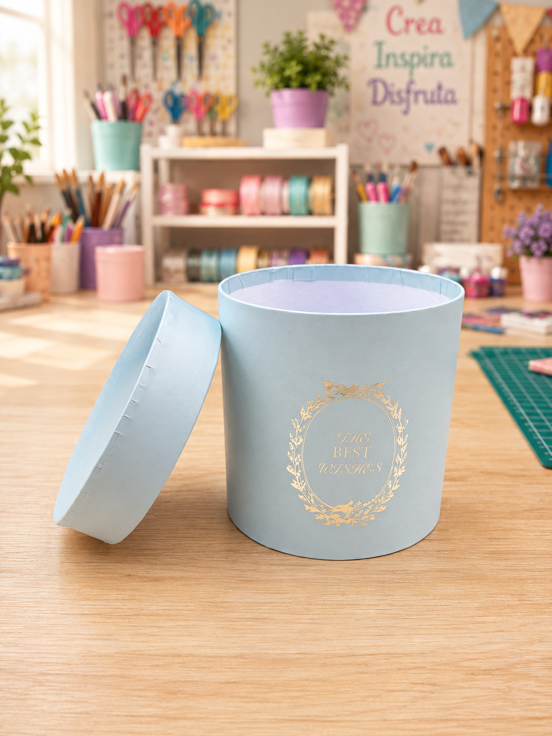CAJA DE REGALO DE PAPEL CON ESTAMPADOFOILD EN CALIENTE EDD-909,910