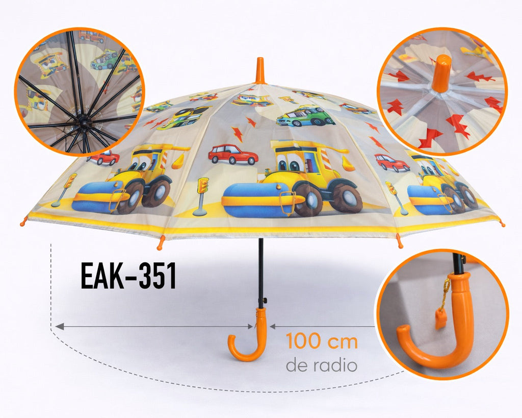 PARAGUAS DE PLÁSTICO INFANTIL EAK-351