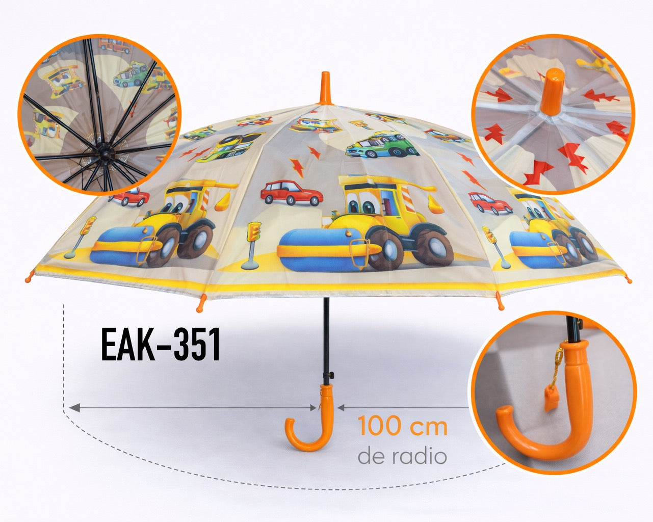 PARAGUAS DE PLÁSTICO INFANTIL EAK-351