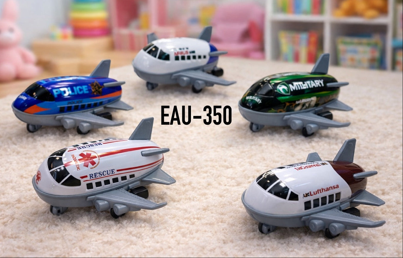 JUGUETE DE PLÁSTICO INERSIA PARA NIÑOS AVIÓN EAU-350