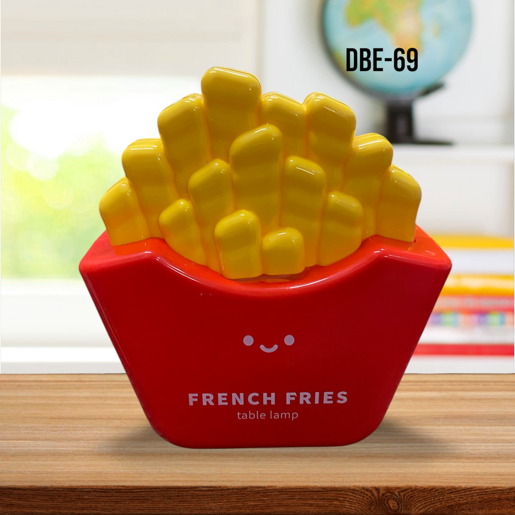 LÁMPARA DE MESA PATATAS FRITAS DE PLÁSTICO DBE-69 - miles-deproductos