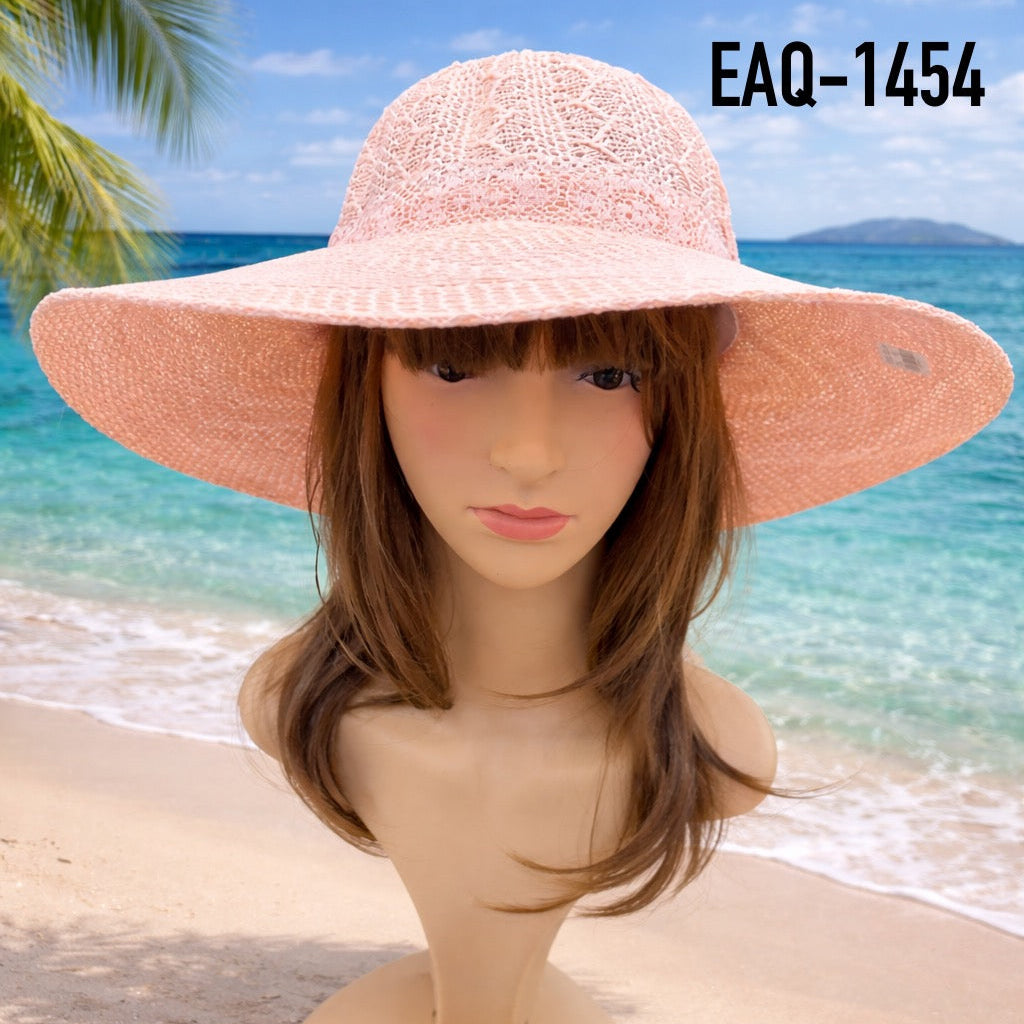 SOMBRERO DE PLÁSTICO PARA MUJER EAQ-1454 - miles-deproductos