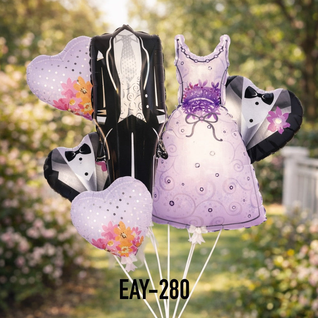 SET DE GLOBOS NOVIOS EAY-280