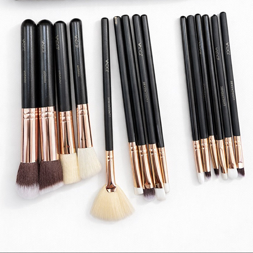 SET DE BROCHAS DE MAQUILLAJE  PARA MUJER EBB-201