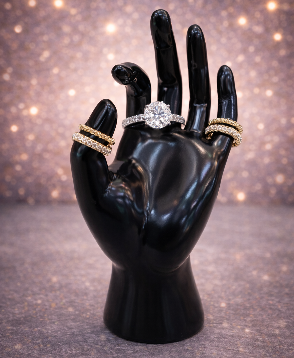 EXHIDIBOR DE PLÁSTICO PARA ANILLO EAG-5150