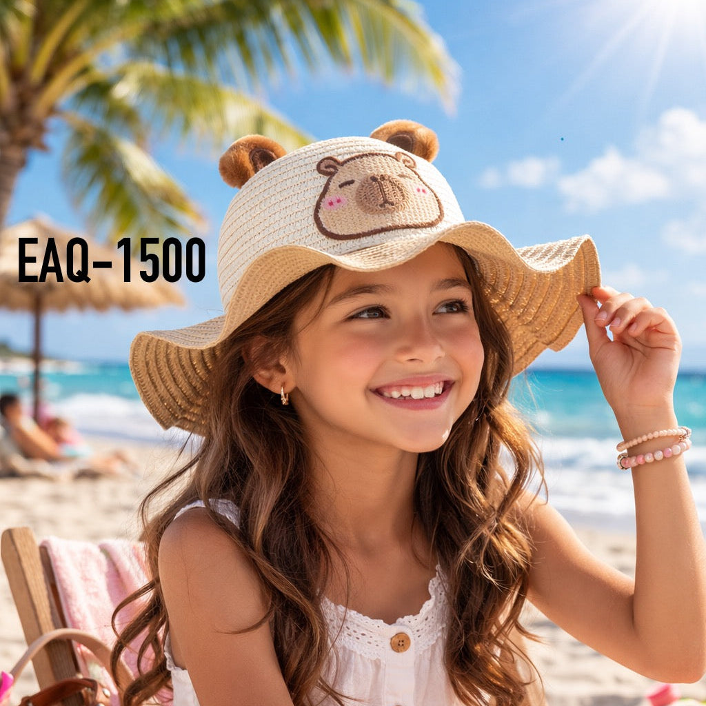 SOMBRERO DE CAPIBARA PARA NIÑOS EAQ-1500 - miles-deproductos