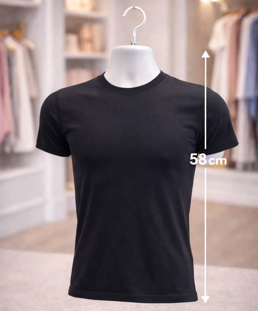 MANIQUIES DE TÓRAX DE PLÁSTICO BLANCO PARA HOMBRES  DBF-138