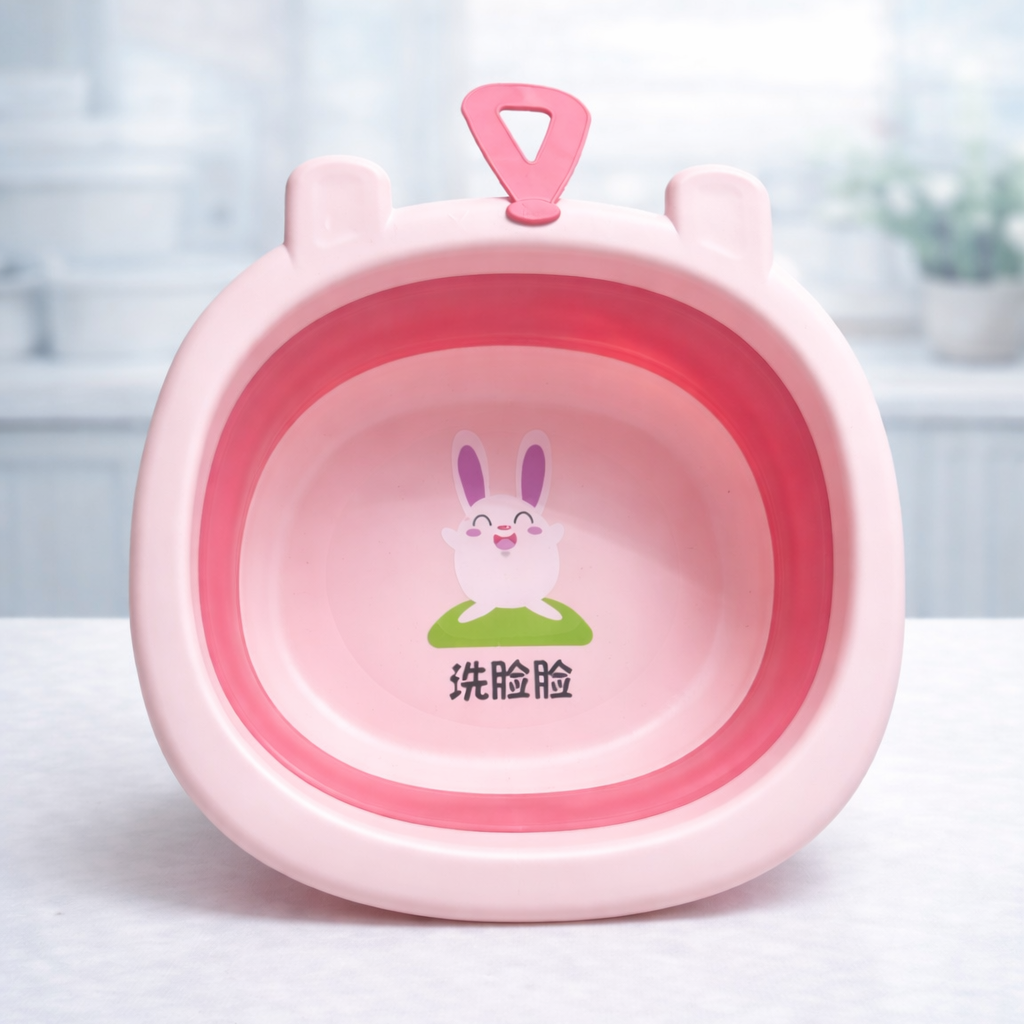 LAVABO PLEGABLE DE PLÁSTICO CON DISEÑO DE DIBUJOS ANIMADOS EAQ-1400