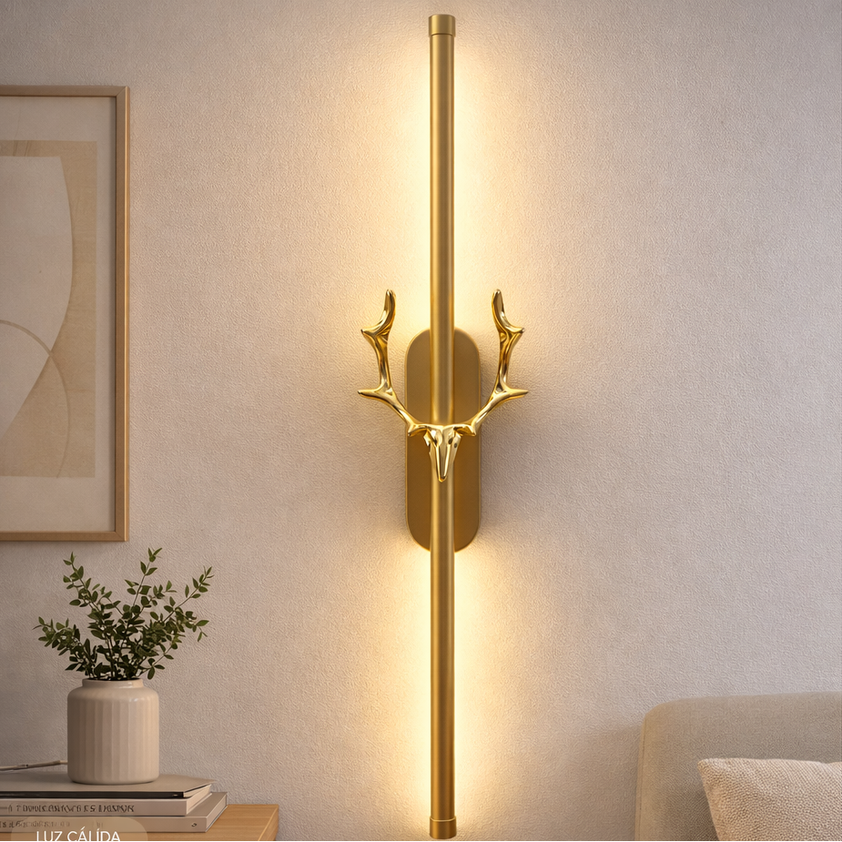 LÁMPARA DE PARED LED DE PLÁSTICO CON FORMA DE CUERNO DE CIERVO DBY-177