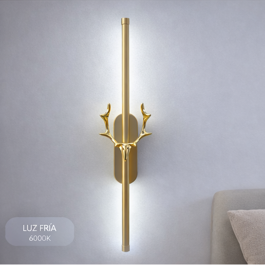 LÁMPARA DE PARED LED DE PLÁSTICO CON FORMA DE CUERNO DE CIERVO DBY-177