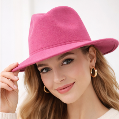 SOMBRERO DE PLÁSTICO DE TEJIDO VAQUERO DE COLORES EAW-1107