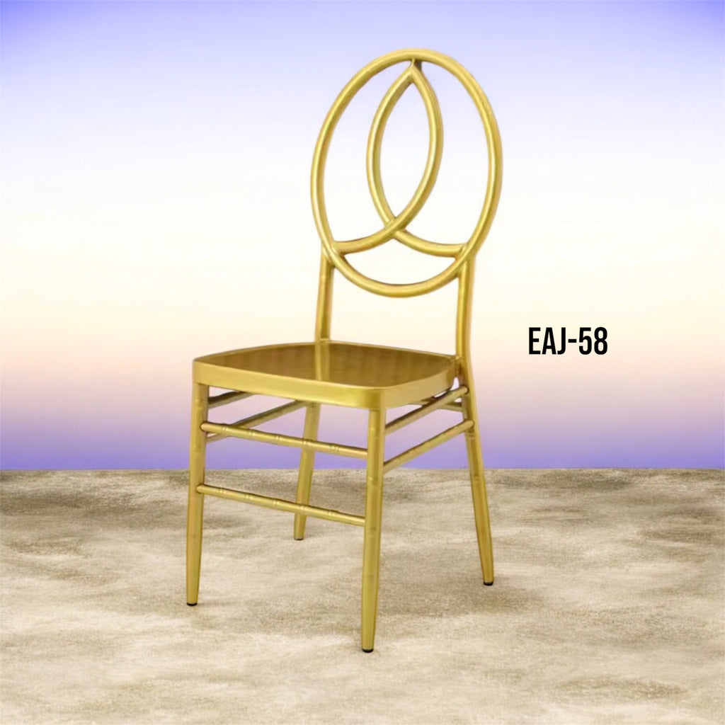 SILLA CON RESPALDO DE ACERO INOXIDABLE  EAJ-58
