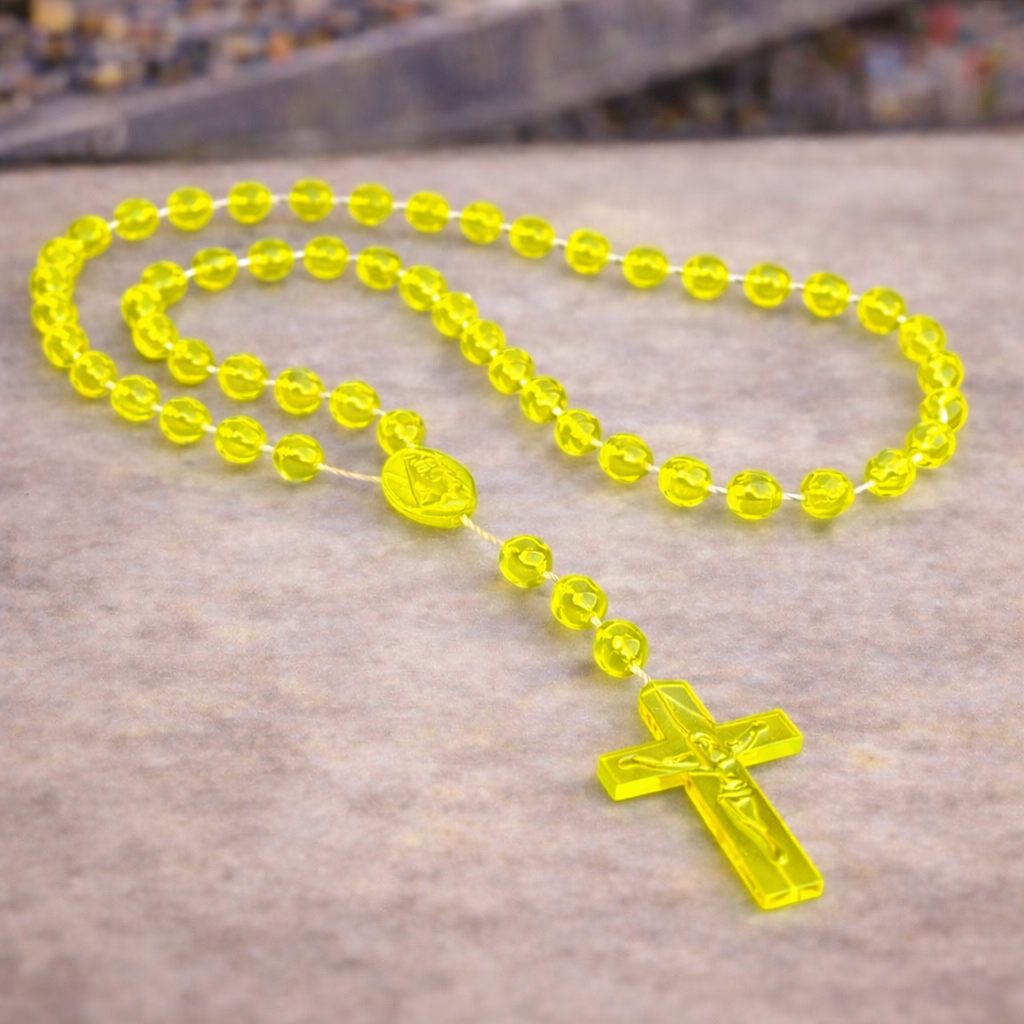COLLAR ROSARIO RELIGIOSO PLASTICO WOW-230010