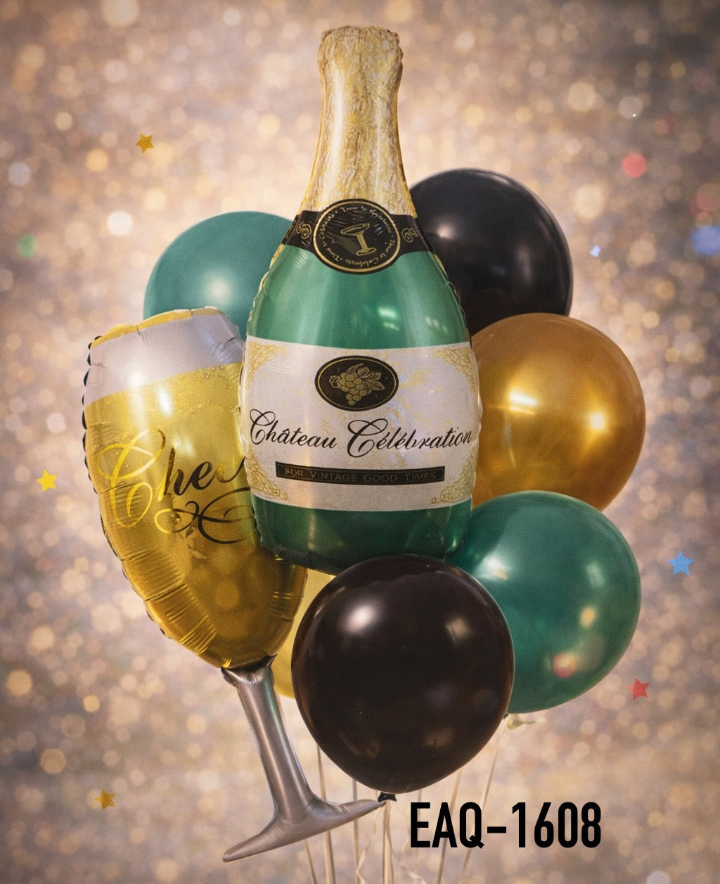 JUEGO DE GLOBOS DE CHAMPAGNE EAQ-1608