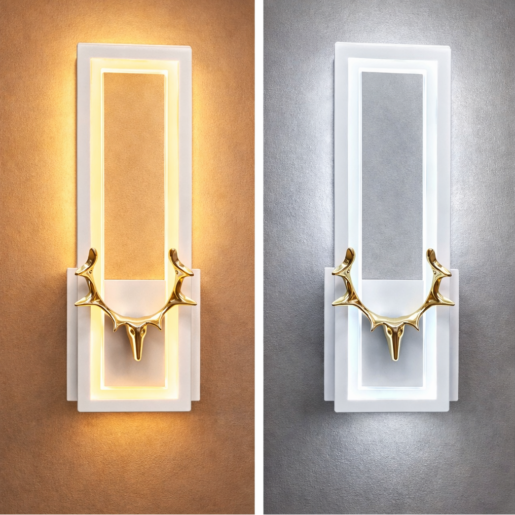 LÁMPARA DE PARED LED  EN FORMA DE CUERNO DE CIERVO DBY-174