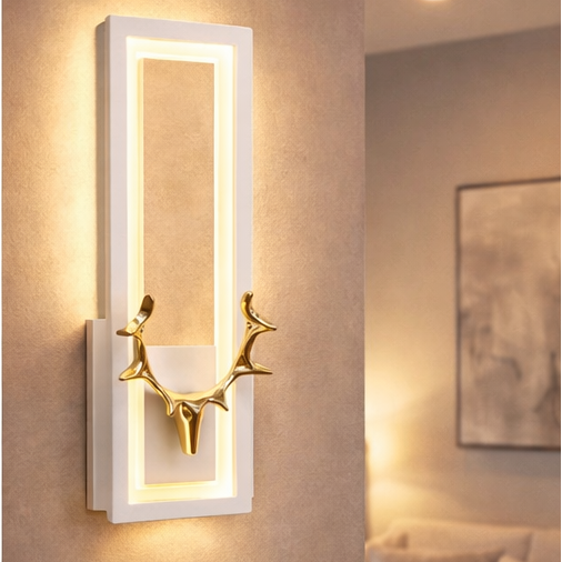 LÁMPARA DE PARED LED  EN FORMA DE CUERNO DE CIERVO DBY-174