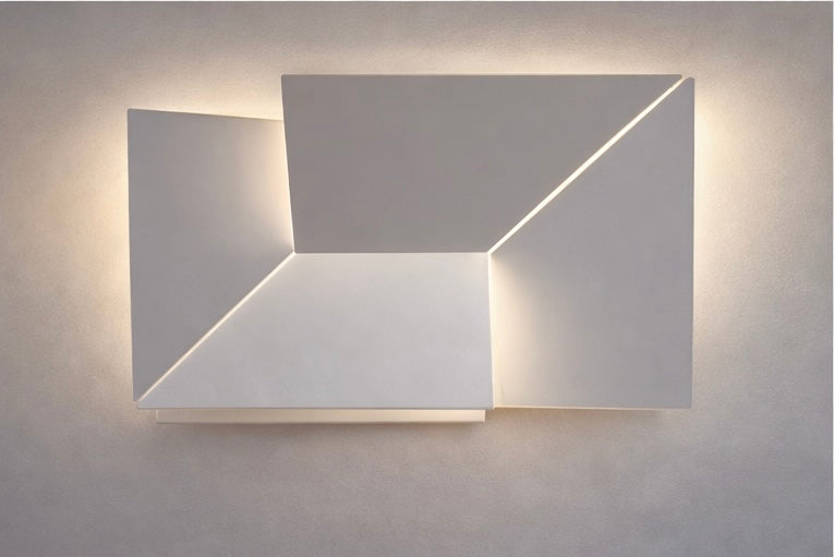 LÁMPARA DE PARED LED CON MARCO ASIMETRICO RECTANGULAR DBY-82 - miles-deproductos