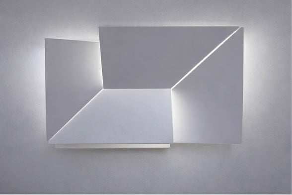 LÁMPARA DE PARED LED CON MARCO ASIMETRICO RECTANGULAR DBY-82 - miles-deproductos