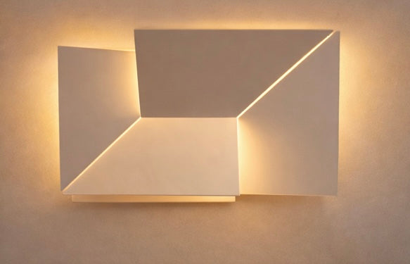 LÁMPARA DE PARED LED CON MARCO ASIMETRICO RECTANGULAR DBY-82 - miles-deproductos