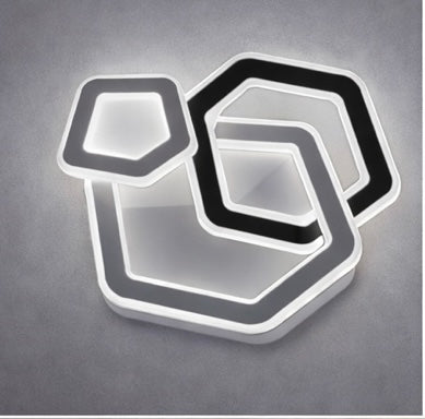 LAMPARA LED MODERNA DE TECHO HEXAGONAL - miles-deproductos