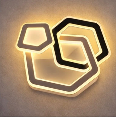 LAMPARA LED MODERNA DE TECHO HEXAGONAL - miles-deproductos
