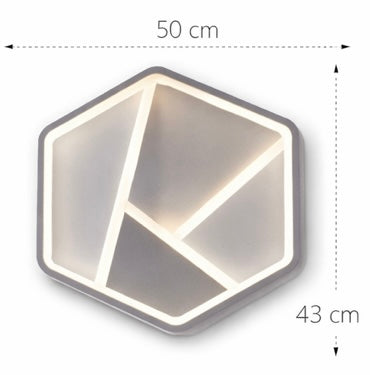 LAMPARA GEOMETRICA EN FORMA DE HEXAGONO - miles-deproductos