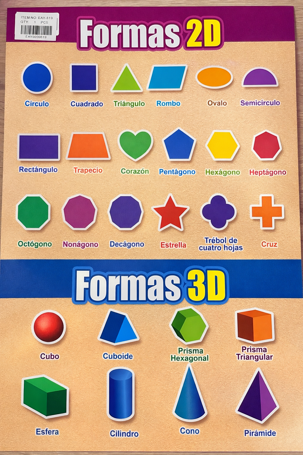 LAMINA FORMAS 2 Y 3 D EAY-819