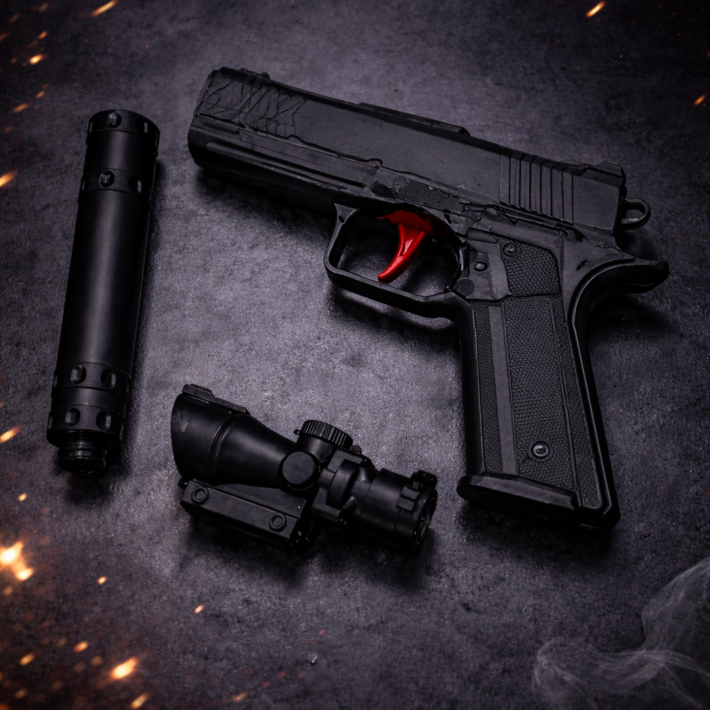 JUGUETE DE PLÁSTICO PARA NIÑOS PISTOLA DE HIDROGEL DE CAMUFLAJE  EAU-550