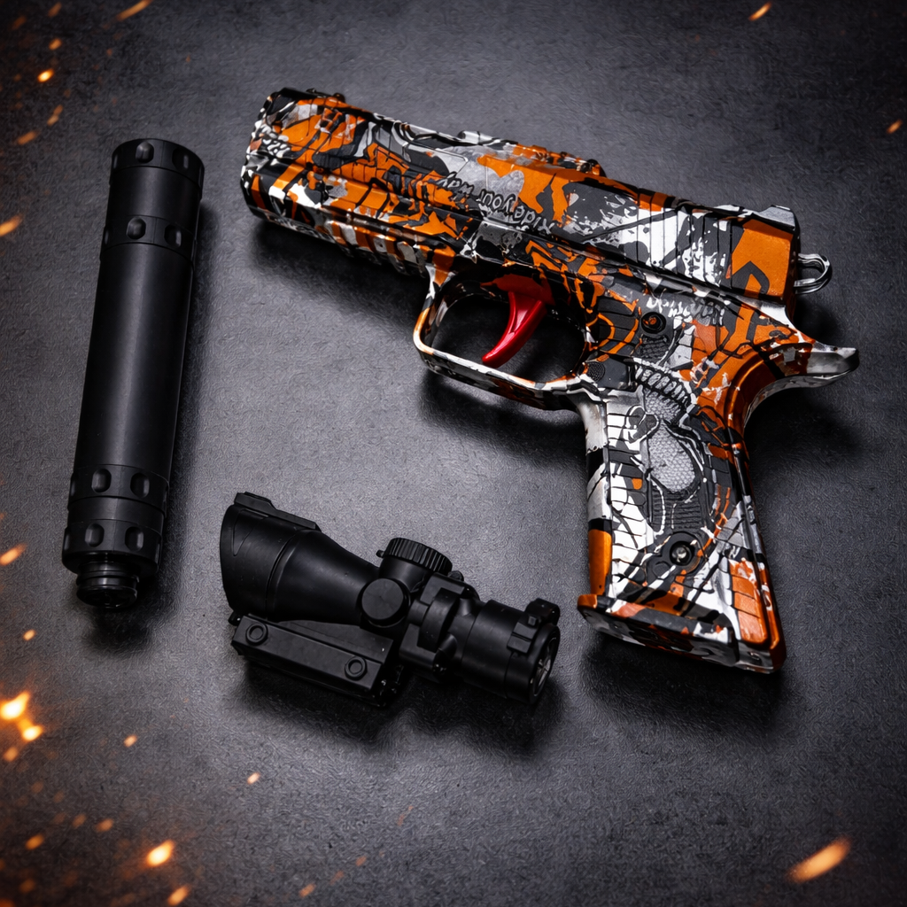 JUGUETE DE PLÁSTICO PARA NIÑOS PISTOLA DE HIDROGEL DE CAMUFLAJE  EAU-550