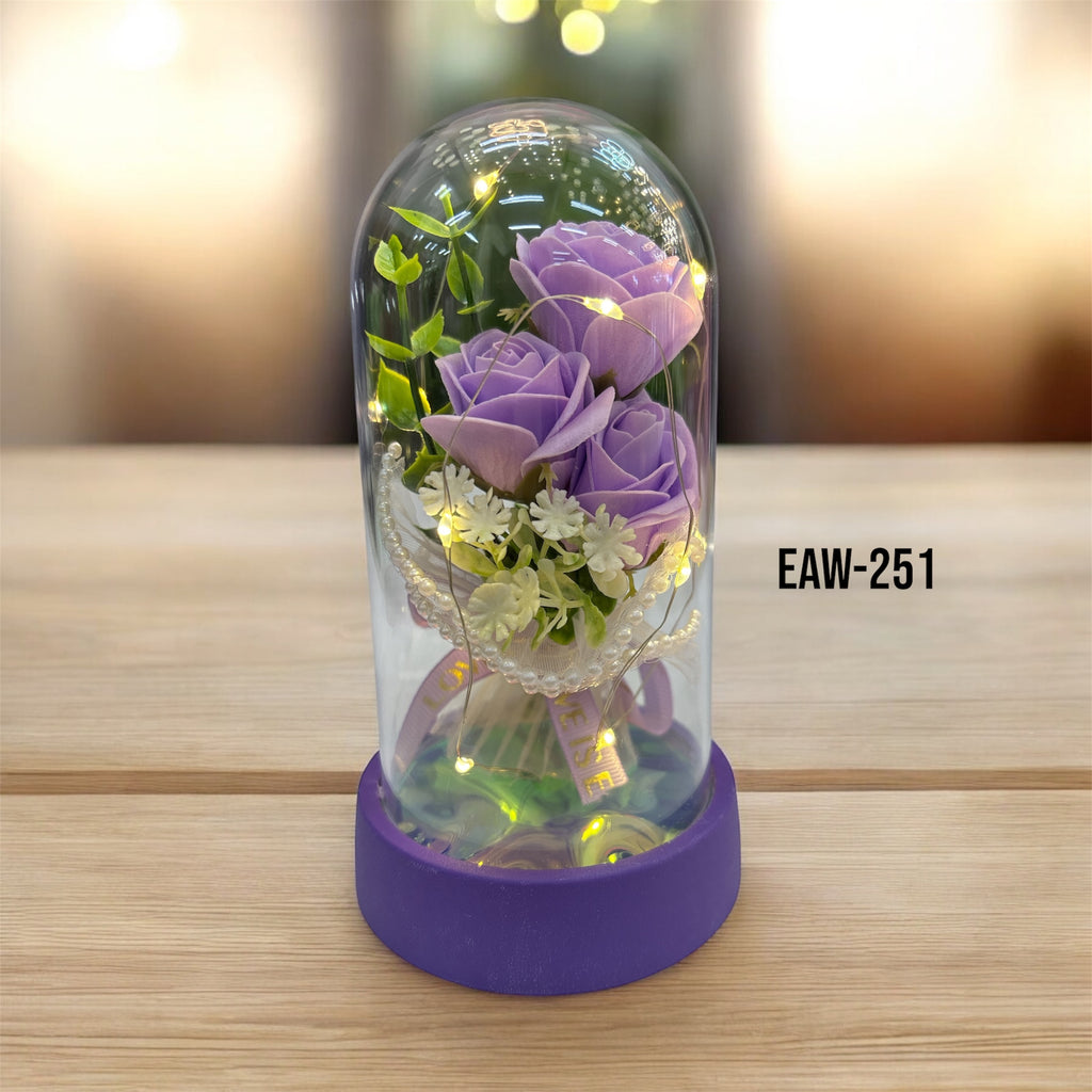 FLOR DE REGALO EN DOMO - miles-deproductos