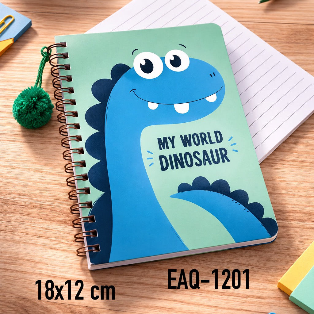 CUADERNO CON ESTAMPADO DE DINOSAURIO EAQ-1201