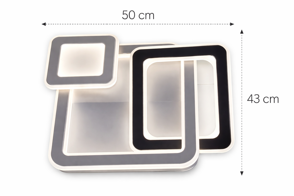 LAMPARA GEOMETRICA CUADRADA - miles-deproductos