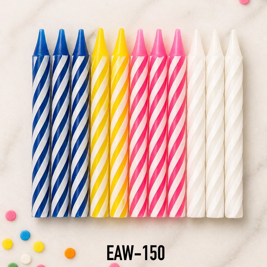 CARTÓN DE VELAS DE COLORES DE CUMPLEAÑOS EAW-150