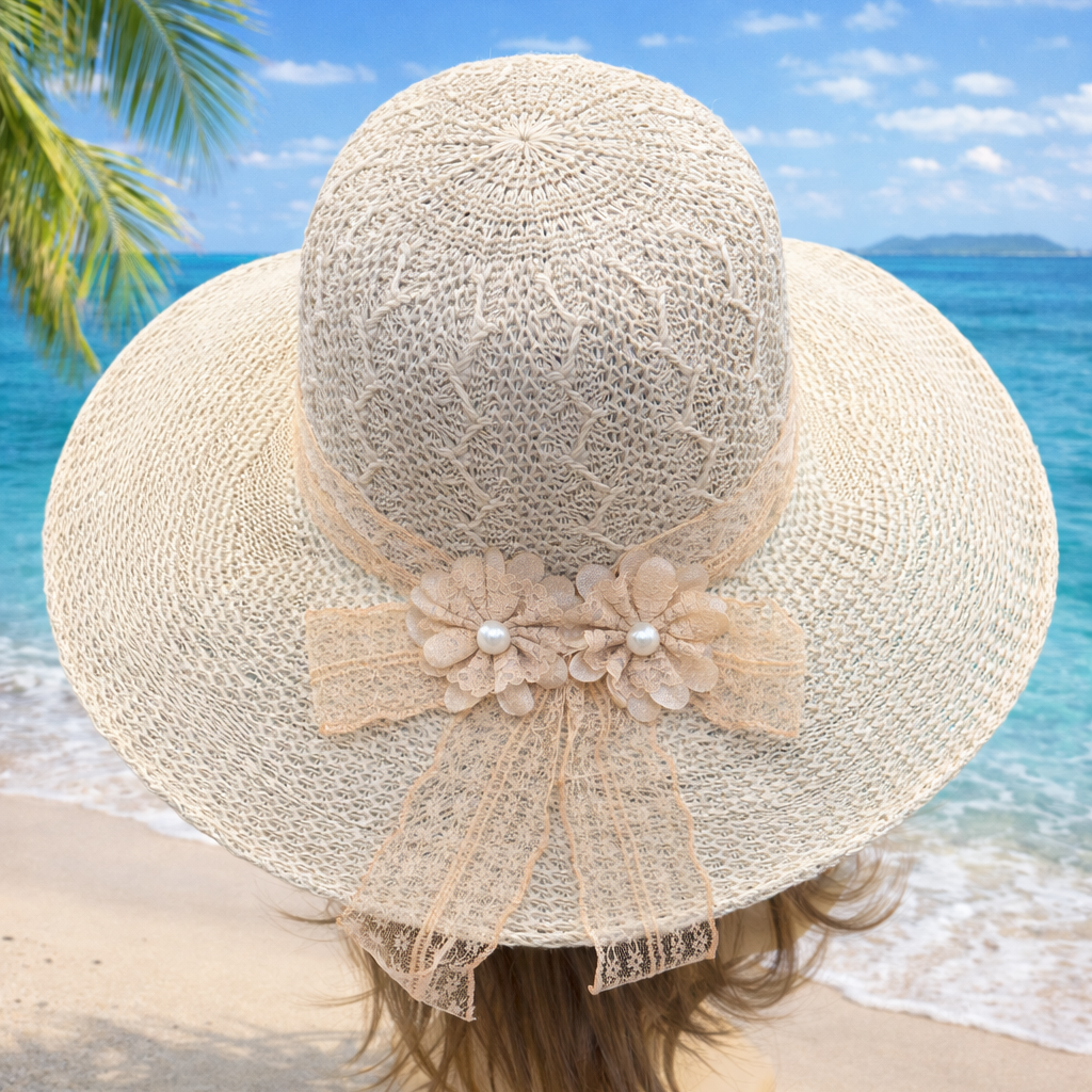 SOMBRERO DE PLÁSTICO PARA MUJER EAQ-1454 - miles-deproductos