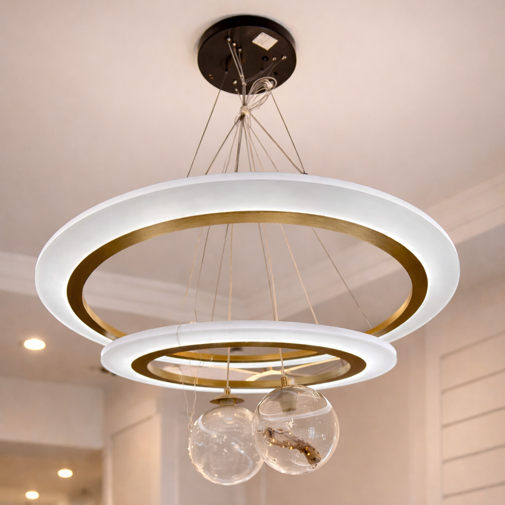 LÁMPARA DE TECHO LED CON ALGUNOS HOLA DBY-96
