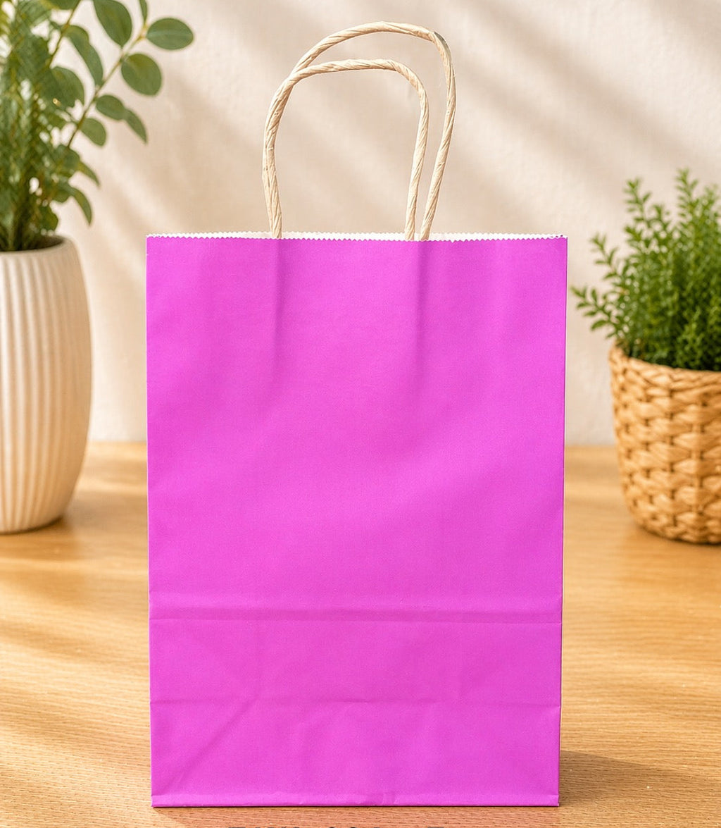 BOLSA DE PAPEL KRAFT PORTÁTIL DE COLORES EAW-206