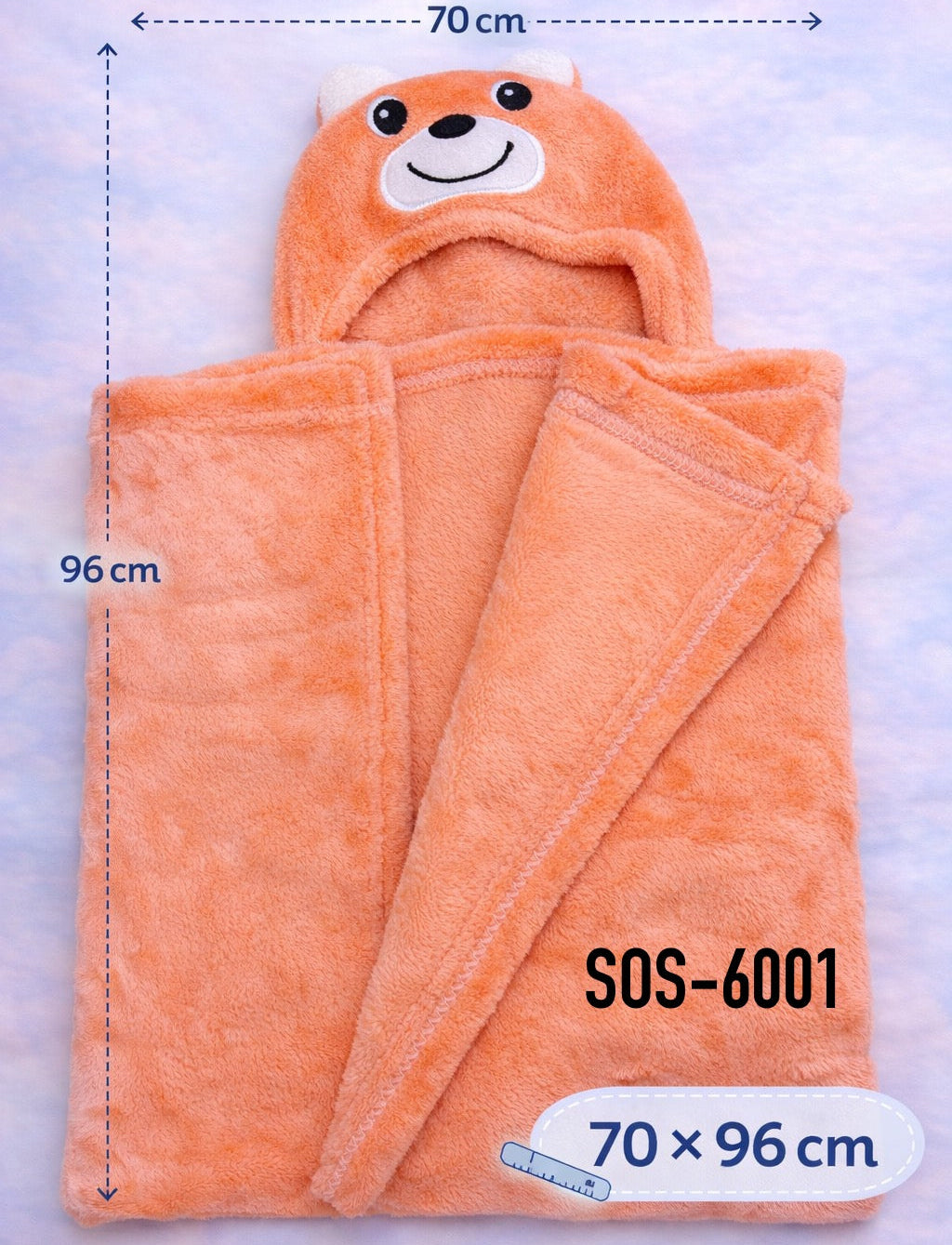 FRAZADA PARA BEBÉ DE POLIÉSTER SOS-6001  DAB-325