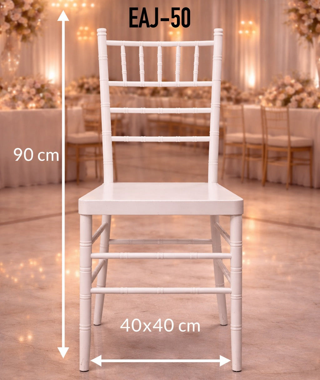 SILLA DE HIERRO  BLANCO EAJ-50