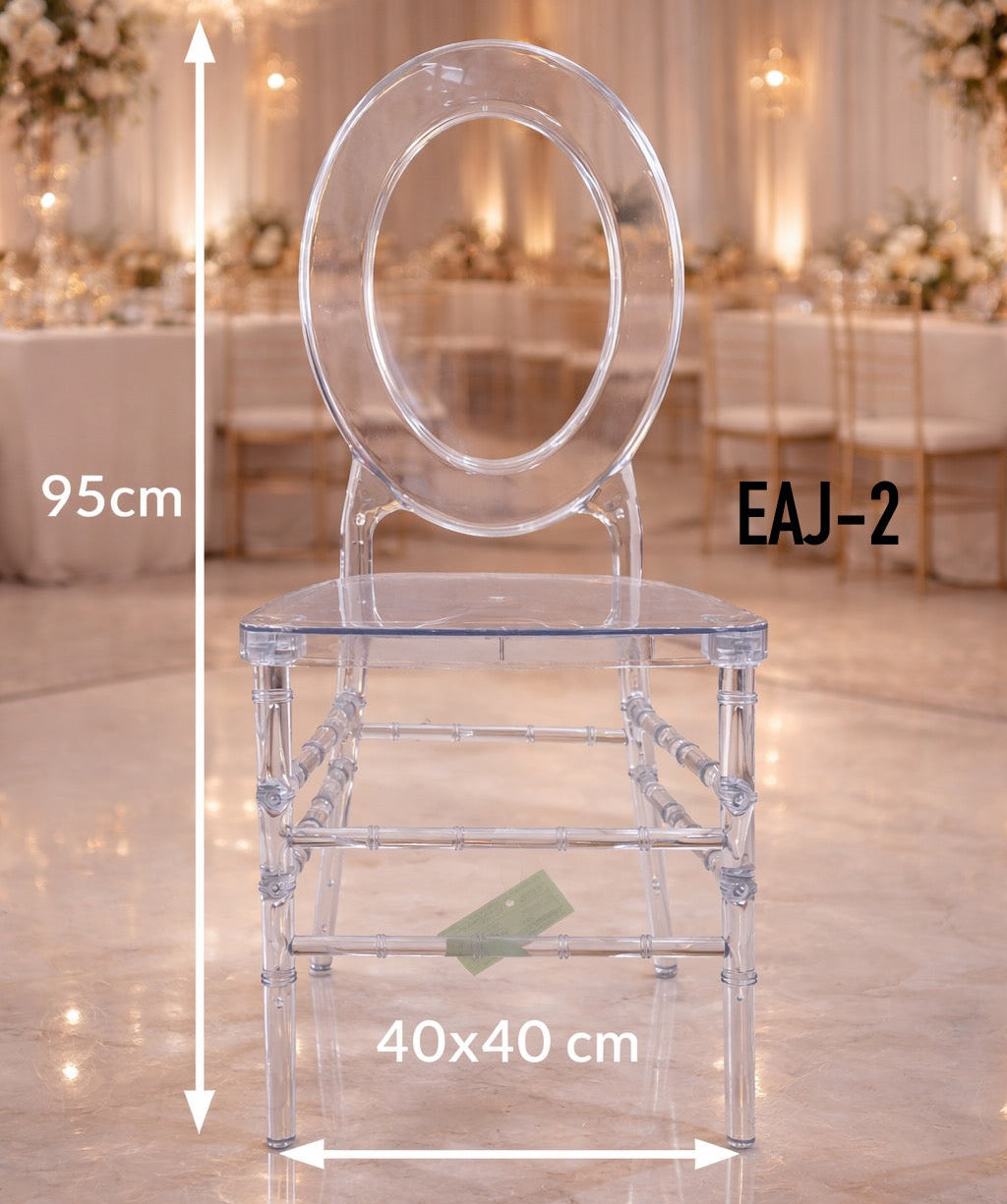 SILLA CON RESPALDO DE CRISTAL  EAJ-2