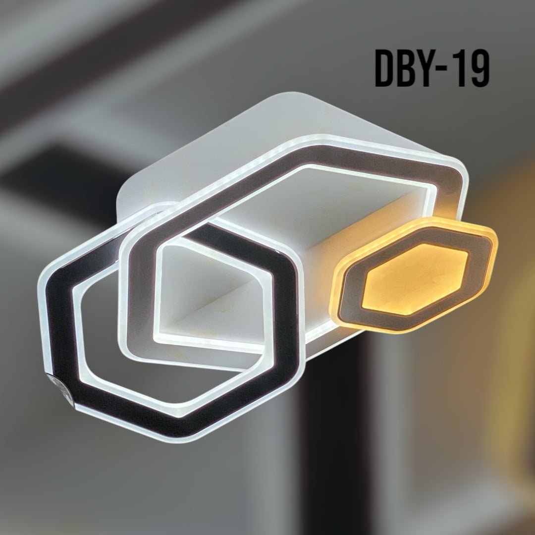 LAMPARA LED MODERNA DE TECHO HEXAGONAL - miles-deproductos