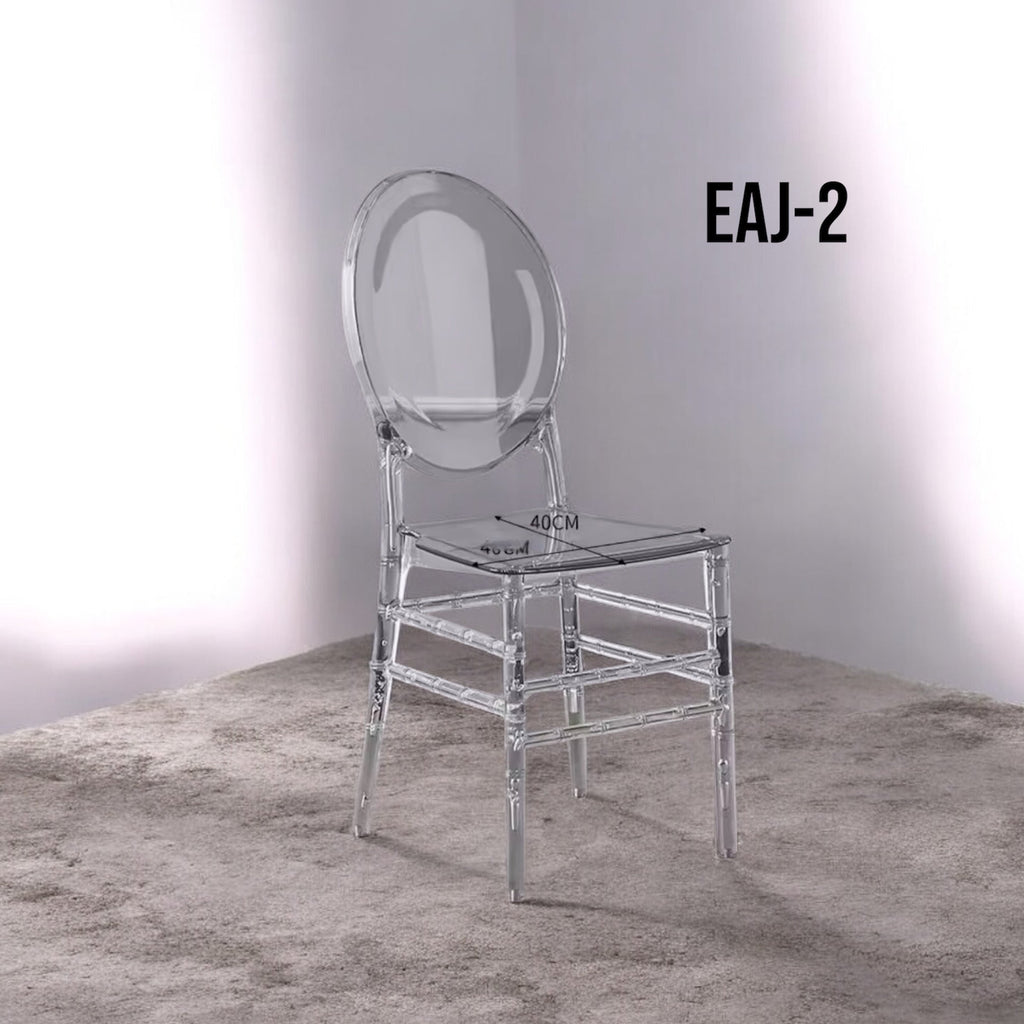 SILLA CON RESPALDO DE CRISTAL  EAJ-2
