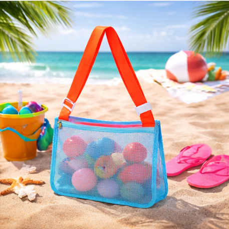 BOLSA DE PLAYA PARA NIÑOS DE POLIÉSTER CUADRADADBZ-66
