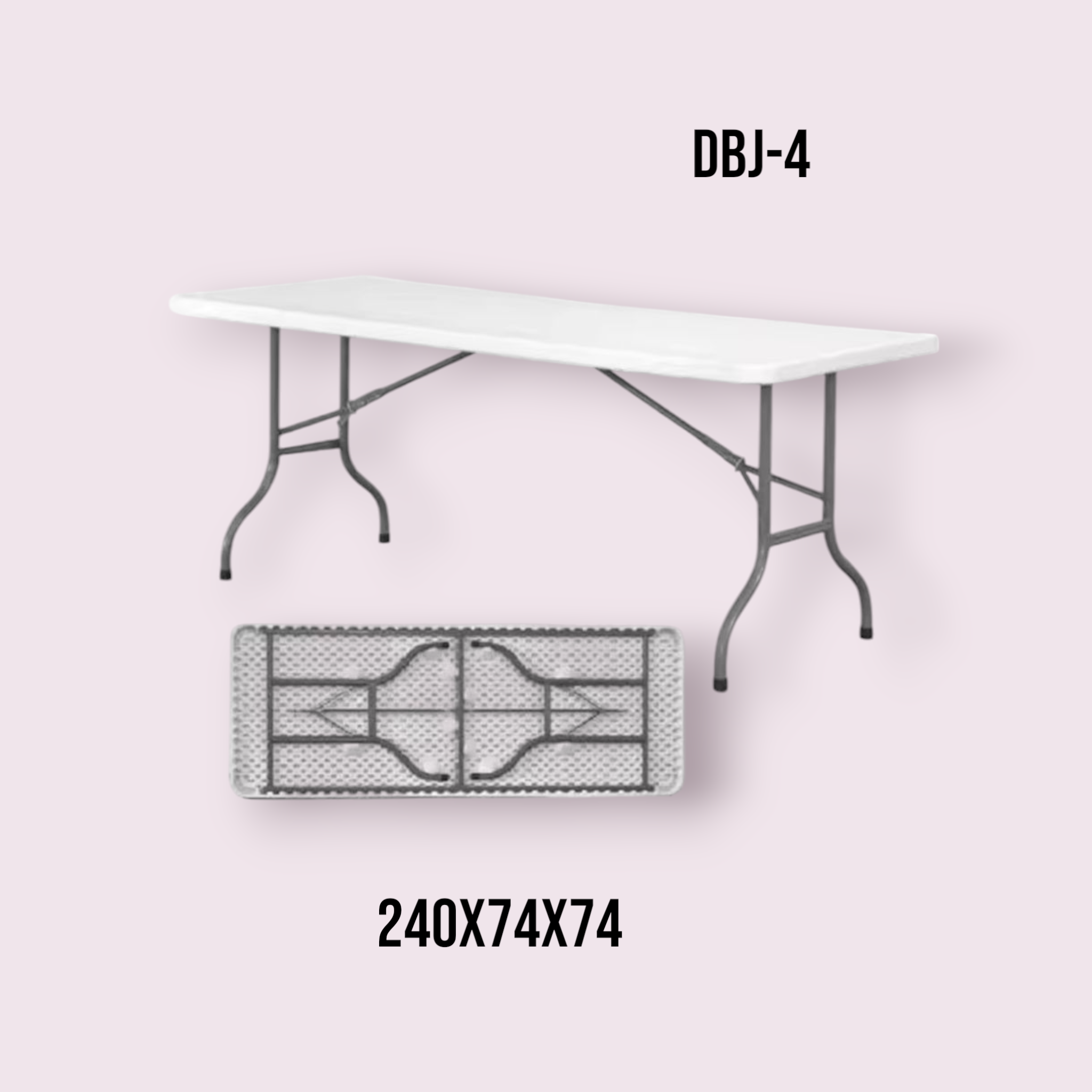 MESA PLEGABLE PLÁSTICO DBJ-4