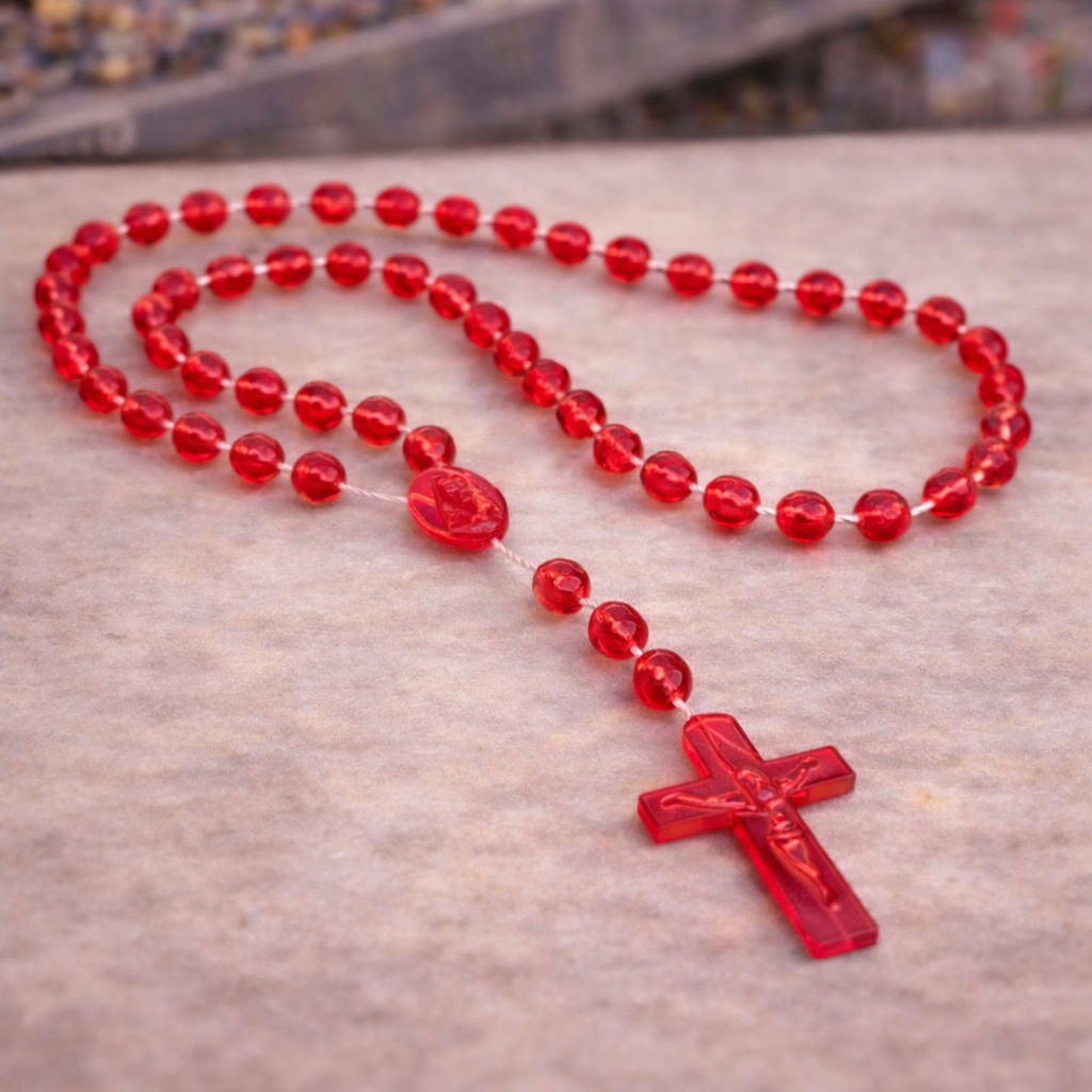 COLLAR ROSARIO RELIGIOSO PLASTICO WOW-230010