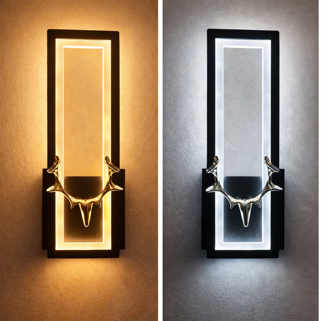 LÁMPARA DE PARED LED DE PLÁSTICO EN FORMA DE CUERNO DE CIERVO DBY-173