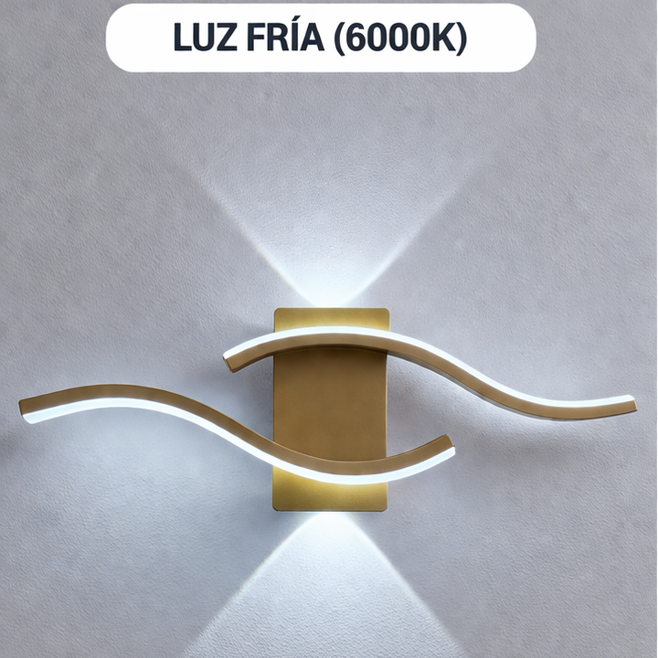 LÁMPARA  DE PARED DE HIERRO ARTE CON TIRA DE LED DBY-176