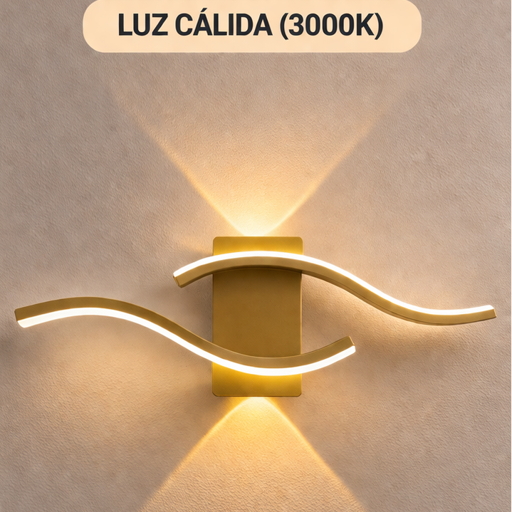 LÁMPARA  DE PARED DE HIERRO ARTE CON TIRA DE LED DBY-176