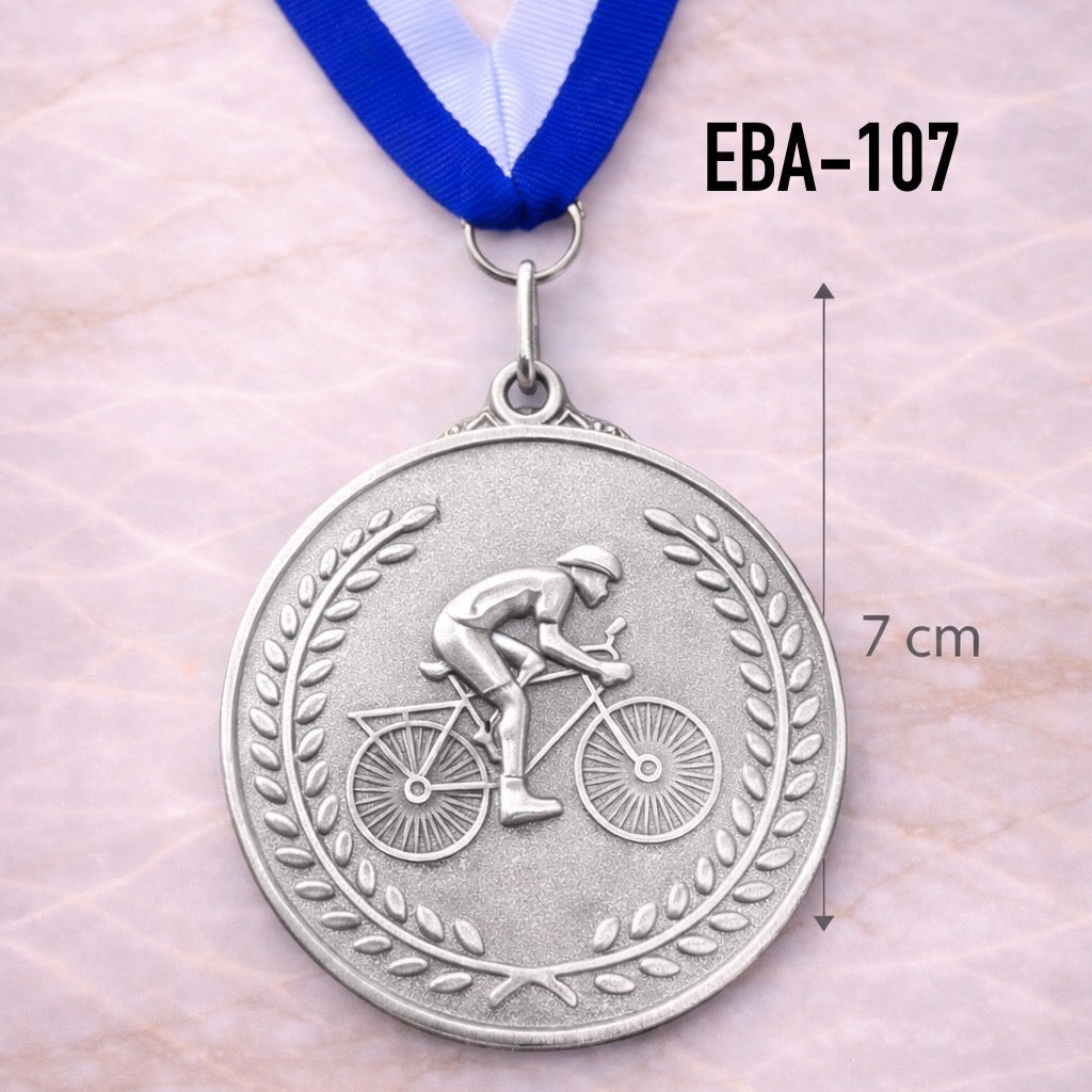 MEDALLA DE PLATA EN BICICLETA EBA-107